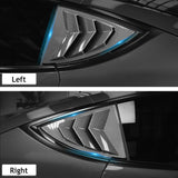 Rear Window Carbon Fiber Triangle Decoration For Tesla Model Y