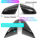 For Tesla Model X Carbon Car Rearview Mirror Cover