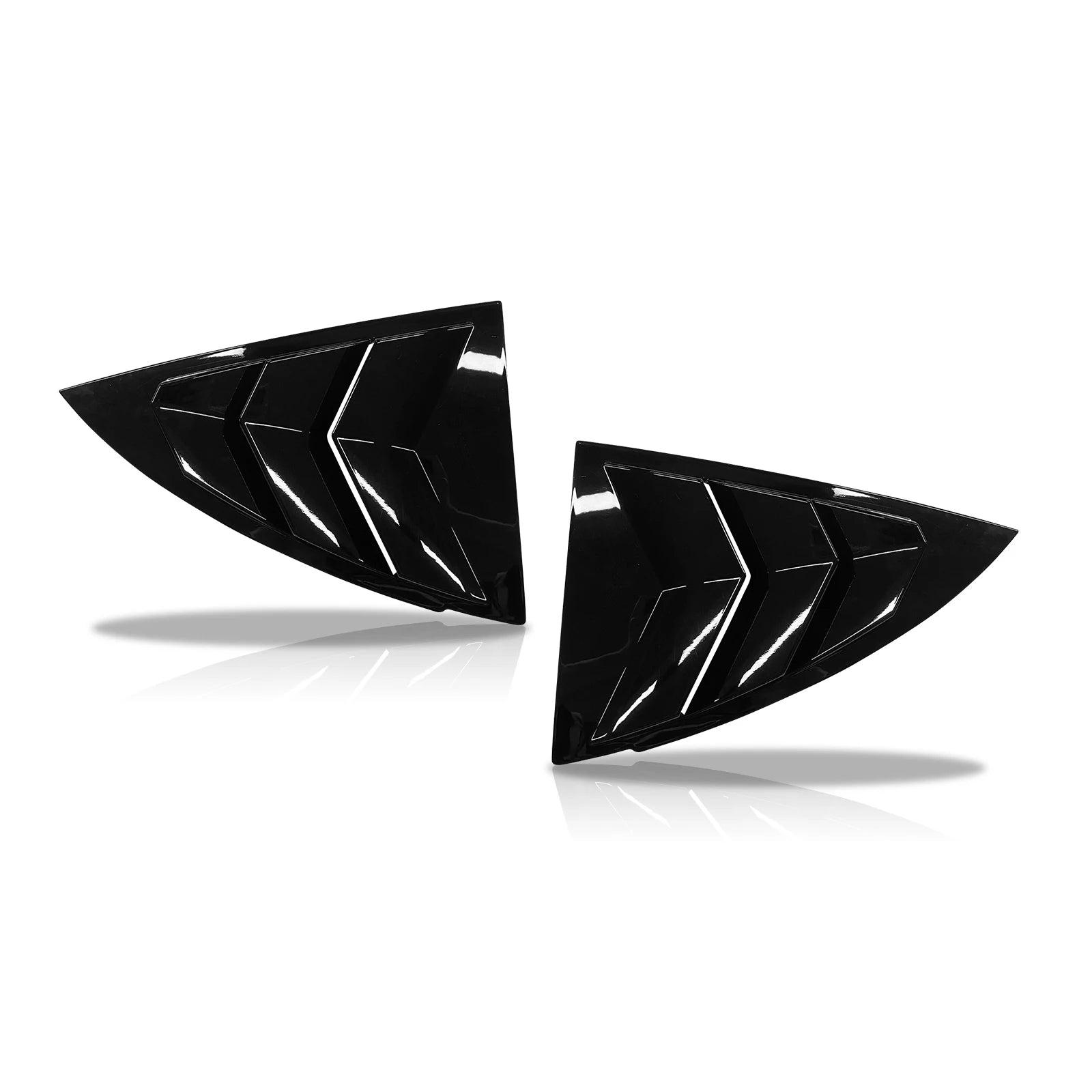 Rear Window Carbon Fiber Triangle Decoration For Tesla Model Y