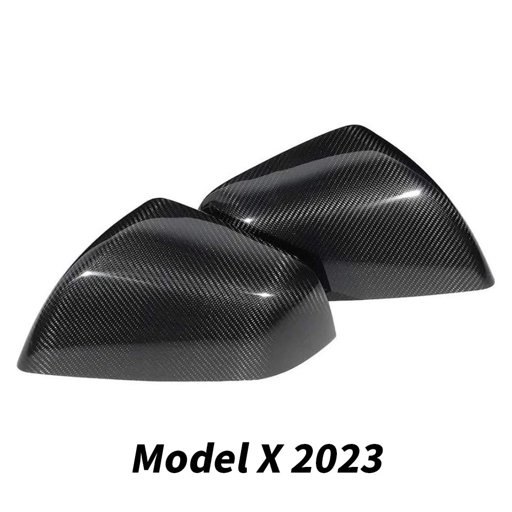 For Tesla Model X Carbon Car Rearview Mirror Cover