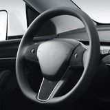 For Tesla Model 3/Y Car steering wheel panel decorative sticker Alcantara suede suitable