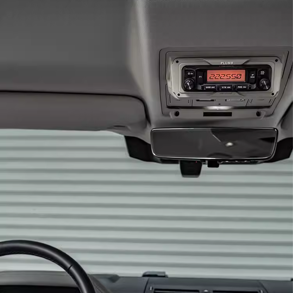Land Rover Defender set-top box retrofit car radio mount