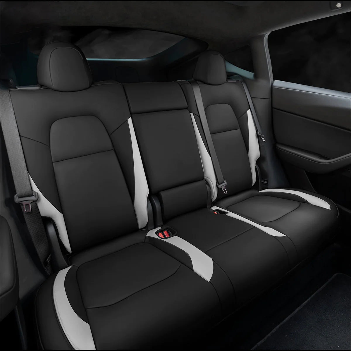 For Model 3 Model Y Car Seat Cover PU Leather Cover