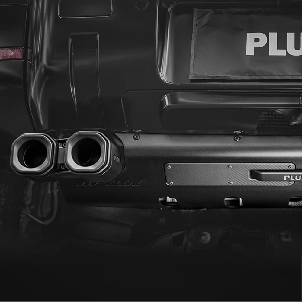 Land Rover New Defender 90/110 dry carbon fibre chassis rear skid exhaust pipes