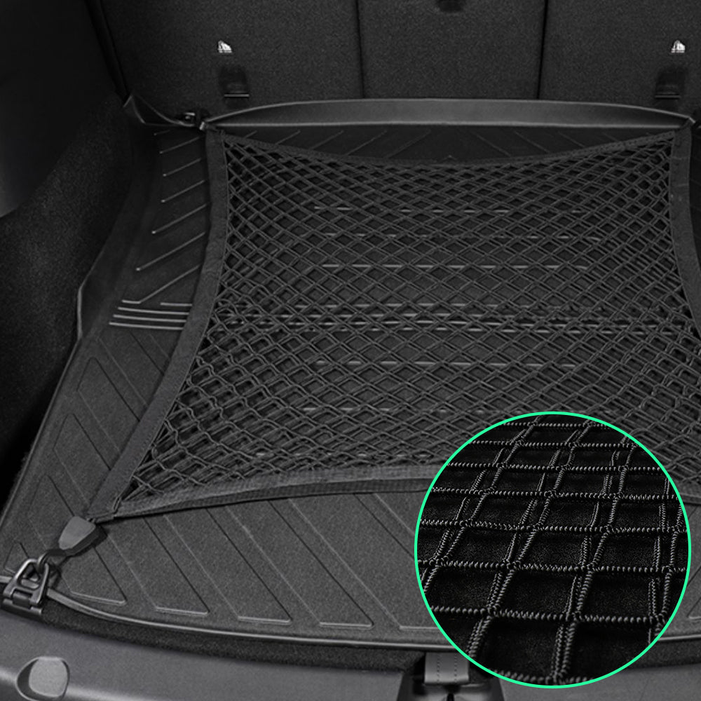 For Tesla Model Y Floor Style Automotive Elastic Trunk Mesh Cargo Net