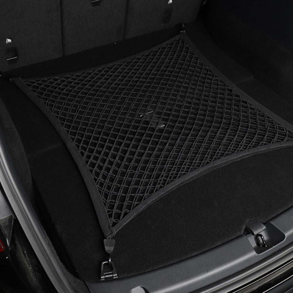 For Tesla Model Y Floor Style Automotive Elastic Trunk Mesh Cargo Net