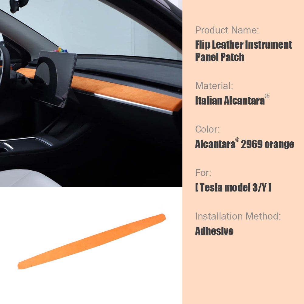 Suede Cover Interior Panel Door Handle Covers for Tesla Model 3/Y